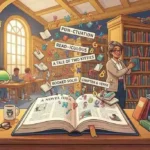 Funny library books with letters