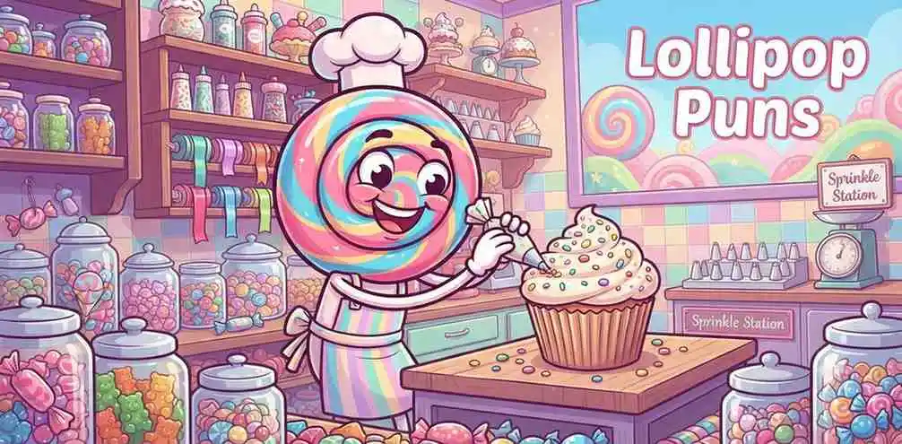 Cute lollipop candy character