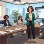 Team meeting in modern office