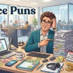 Man enjoying funny office work