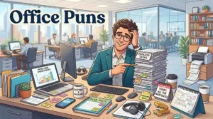 Man enjoying funny office work