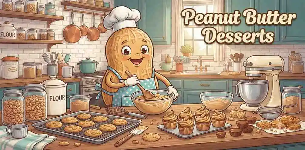 Peanut butter dessert baking