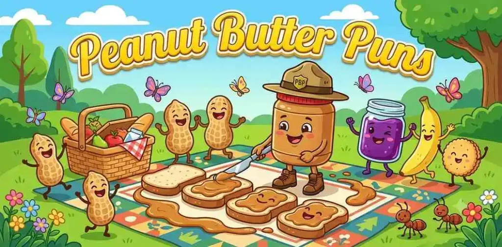 Funny peanut butter jar