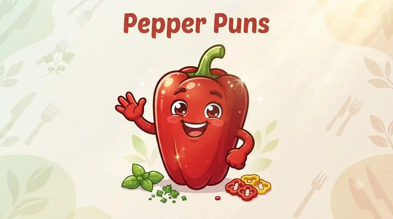 Happy pepper mascot smiling
