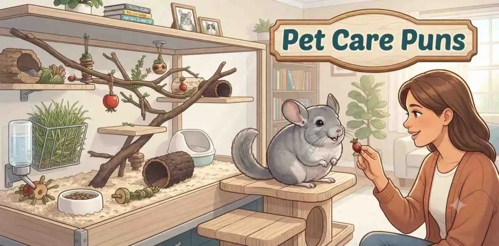 Chinchilla receiving gentle care