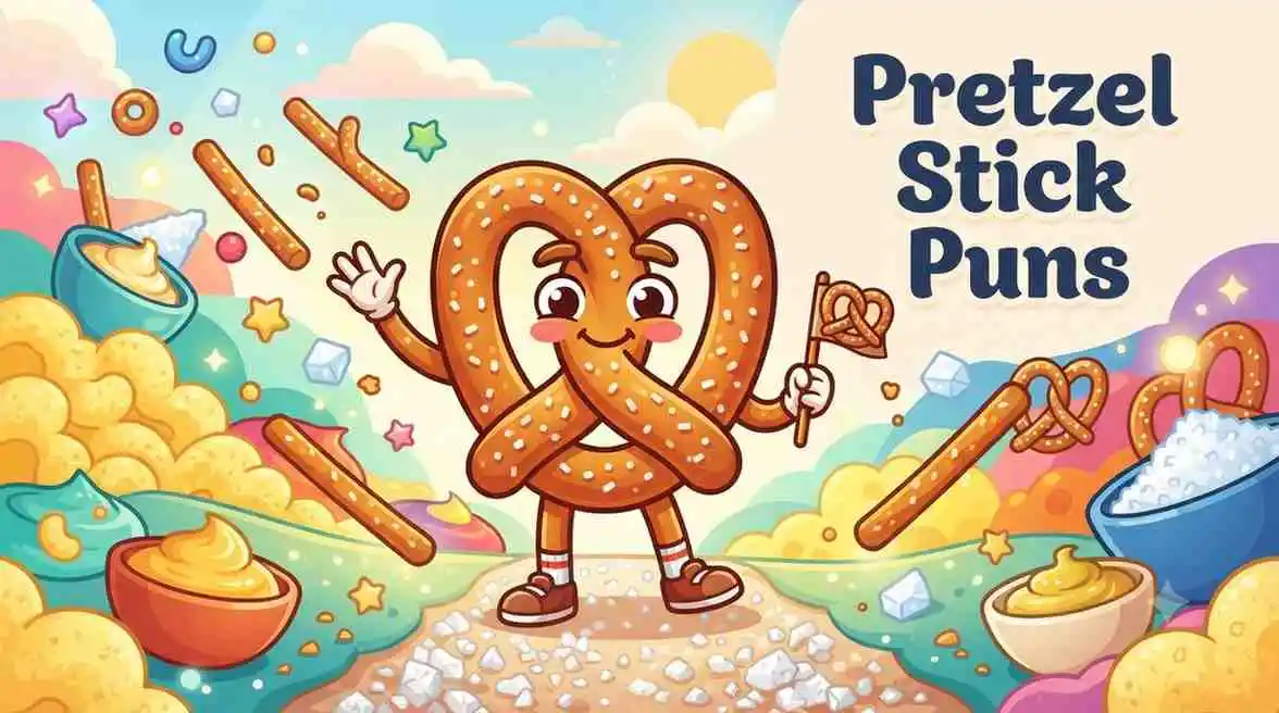 Cute pretzel stick character