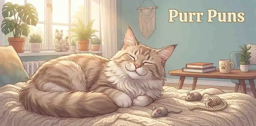 Happy Maine Coon cat