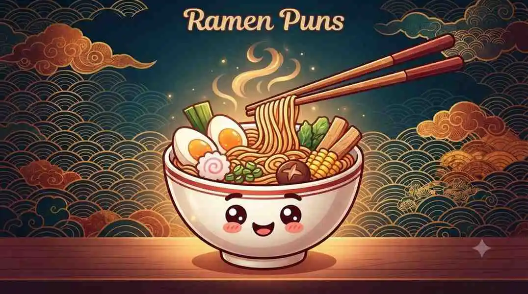 Happy ramen bowl mascot