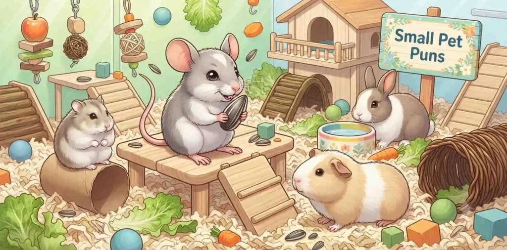 Small pets playing together