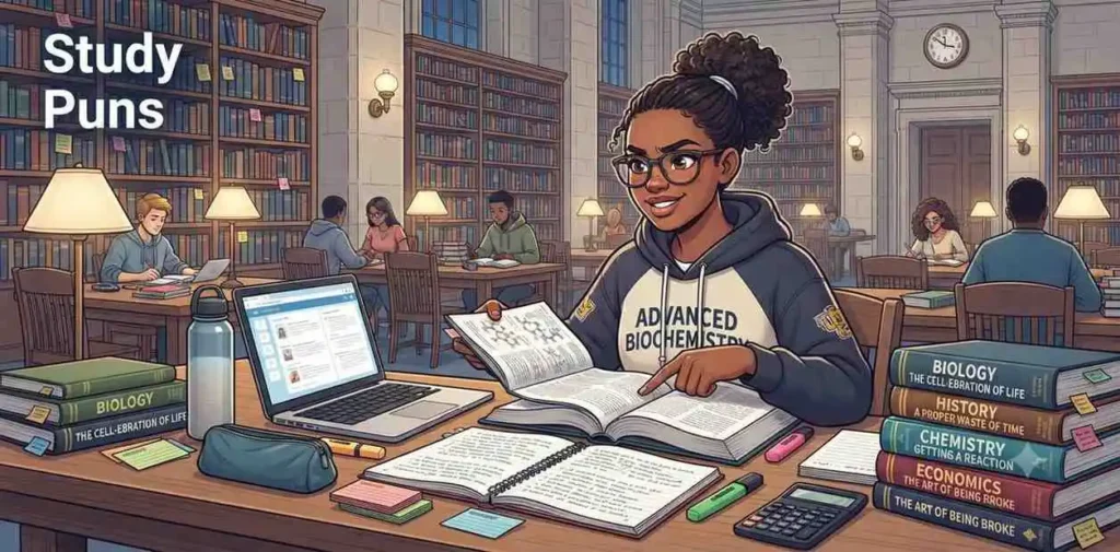 Student preparing for exams