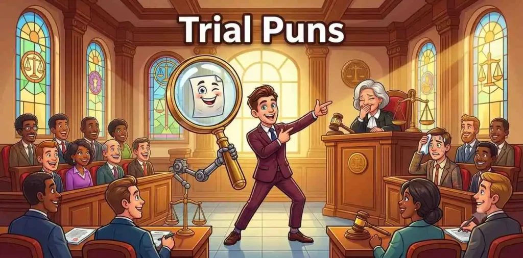 Judge laughing in court