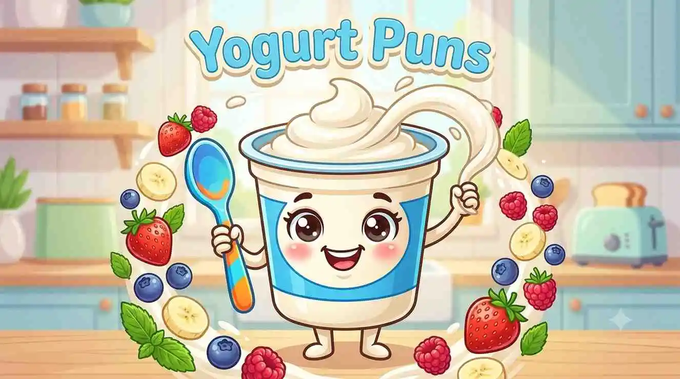 Cute smiling yogurt cup