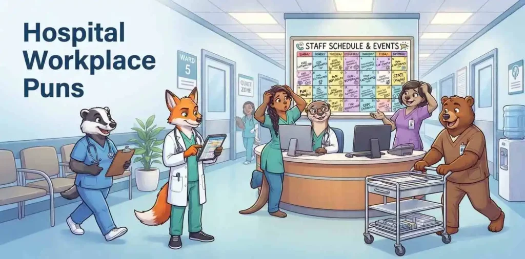 Funny hospital workplace