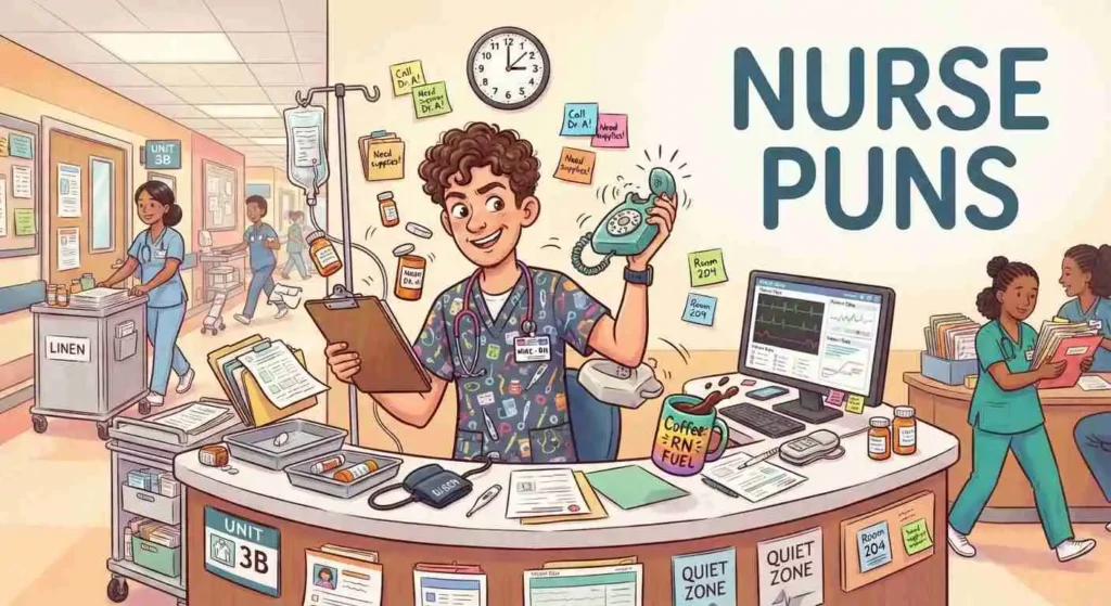 Funny nurse at work