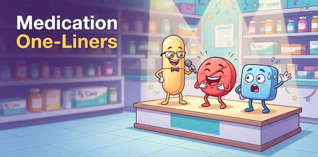 Funny medication one liners