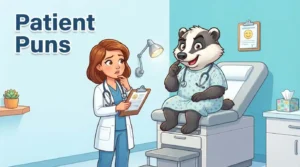 Funny patient at doctor